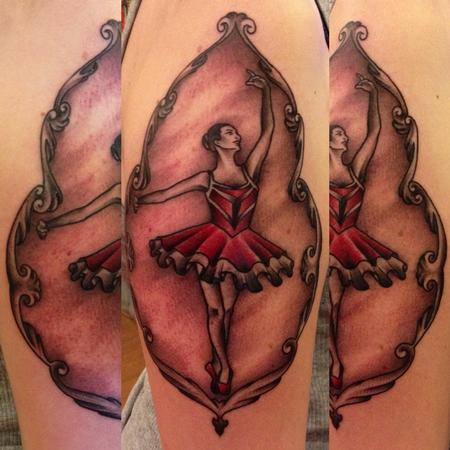 Tattoos - Framed ballerina  - 116206
